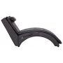 Diván de masaje con almohada de cuero sintético marrón de , Divanes - Ref: Foro24-281346, Precio: 262,81 €, Descuento: %