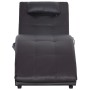 Diván de masaje con almohada de cuero sintético marrón de , Divanes - Ref: Foro24-281346, Precio: 267,40 €, Descuento: %