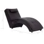 Diván de masaje con almohada de cuero sintético marrón de , Divanes - Ref: Foro24-281346, Precio: 262,81 €, Descuento: %