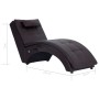 Diván de masaje con almohada de cuero sintético marrón de , Divanes - Ref: Foro24-281346, Precio: 267,40 €, Descuento: %