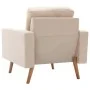 Juego de sofás de 2 piezas tela color crema de vidaXL, Sofás - Ref: Foro24-3056617, Precio: 453,21 €, Descuento: %
