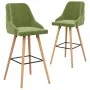 Taburetes de cocina 2 uds terciopelo verde claro de , Taburetes de cocina - Ref: Foro24-289466, Precio: 186,64 €, Descuento: %