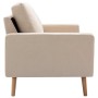 Juego de sofás de 2 piezas tela color crema de vidaXL, Sofás - Ref: Foro24-3056617, Precio: 451,52 €, Descuento: %