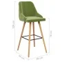 Taburetes de cocina 2 uds terciopelo verde claro de , Taburetes de cocina - Ref: Foro24-289466, Precio: 186,64 €, Descuento: %