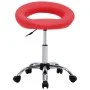 Silla de trabajo con ruedas cuero sintético rojo de , Sillas de oficina - Ref: Foro24-323665, Precio: 68,68 €, Descuento: %