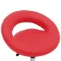 Silla de trabajo con ruedas cuero sintético rojo de , Sillas de oficina - Ref: Foro24-323665, Precio: 68,68 €, Descuento: %
