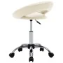 Silla de trabajo con ruedas cuero sintético crema de , Sillas de oficina - Ref: Foro24-323667, Precio: 74,14 €, Descuento: %