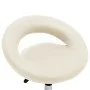 Silla de trabajo con ruedas cuero sintético crema de , Sillas de oficina - Ref: Foro24-323667, Precio: 74,14 €, Descuento: %