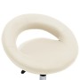 Silla de trabajo con ruedas cuero sintético crema de , Sillas de oficina - Ref: Foro24-323667, Precio: 75,61 €, Descuento: %