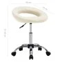 Silla de trabajo con ruedas cuero sintético crema de , Sillas de oficina - Ref: Foro24-323667, Precio: 74,14 €, Descuento: %