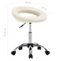 Silla de trabajo con ruedas cuero sintético crema de , Sillas de oficina - Ref: Foro24-323667, Precio: 75,61 €, Descuento: %
