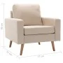Juego de sofás de 2 piezas tela color crema de vidaXL, Sofás - Ref: Foro24-3056617, Precio: 453,21 €, Descuento: %