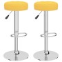 Taburetes de cocina 2 unidades tela amarillo mostaza de , Taburetes de cocina - Ref: Foro24-332978, Precio: 103,41 €, Descuen...