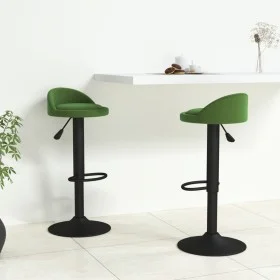 Taburetes de cocina 2 unidades terciopelo verde oscuro de , Taburetes de cocina - Ref: Foro24-333604, Precio: 107,22 €, Descu...