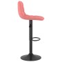 Taburetes de cocina 2 unidades terciopelo rosa de , Taburetes de cocina - Ref: Foro24-333996, Precio: 108,25 €, Descuento: %