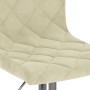 Taburetes de cocina 2 unidades terciopelo crema de , Taburetes de cocina - Ref: Foro24-333686, Precio: 131,90 €, Descuento: %