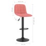 Taburetes de cocina 2 unidades terciopelo rosa de , Taburetes de cocina - Ref: Foro24-333996, Precio: 108,25 €, Descuento: %