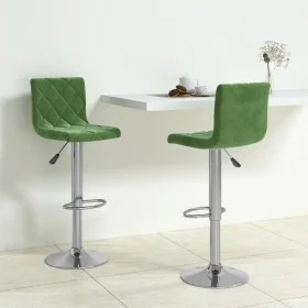 Taburetes de cocina 2 unidades terciopelo verde oscuro de , Taburetes de cocina - Ref: Foro24-333690, Precio: 106,19 €, Descu...