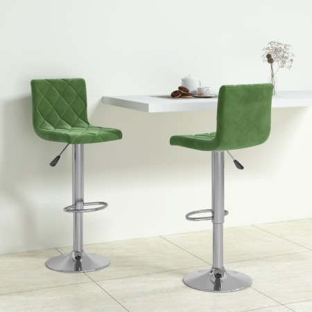 Taburetes de cocina 2 unidades terciopelo verde oscuro de , Taburetes de cocina - Ref: Foro24-333690, Precio: 106,96 €, Descu...