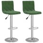 Taburetes de cocina 2 unidades terciopelo verde oscuro de , Taburetes de cocina - Ref: Foro24-333690, Precio: 106,96 €, Descu...