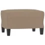 Sillón con taburete cuero sintético color capuchino 60 cm de , Sofás - Ref: Foro24-3201163, Precio: 224,90 €, Descuento: %
