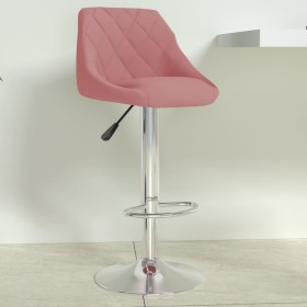 Taburete de cocina de terciopelo rosa de , Taburetes de cocina - Ref: Foro24-335299, Precio: 95,21 €, Descuento: %