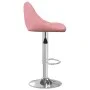 Taburete de cocina de terciopelo rosa de , Taburetes de cocina - Ref: Foro24-335299, Precio: 94,40 €, Descuento: %