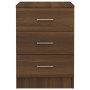 Mesita de noche madera contrachapada marrón roble 38x35x56 cm de , Mesitas de noche - Ref: Foro24-815325, Precio: 67,35 €, De...