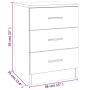 Mesita de noche madera contrachapada marrón roble 38x35x56 cm de , Mesitas de noche - Ref: Foro24-815325, Precio: 67,35 €, De...