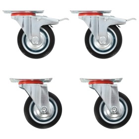 Ruedas giratorias 4 unidades 75 mm de , Manipulación de materiales - Ref: Foro24-143456, Precio: 29,00 €, Descuento: %