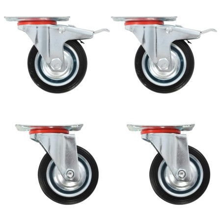 Ruedas giratorias 4 unidades 75 mm de , Manipulación de materiales - Ref: Foro24-143456, Precio: 29,00 €, Descuento: %
