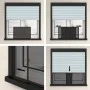 Mosquitera extensible para ventanas marrón (100-193)x75 cm de , Mosquiteras para ventanas - Ref: Foro24-149042, Precio: 27,47...