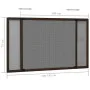 Mosquitera extensible para ventanas marrón (100-193)x75 cm de , Mosquiteras para ventanas - Ref: Foro24-149042, Precio: 27,47...
