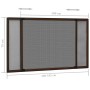 Mosquitera extensible para ventanas marrón (100-193)x75 cm de , Mosquiteras para ventanas - Ref: Foro24-149042, Precio: 31,02...