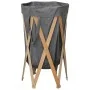 Cesto para colada plegable madera y tela gris de , Cestas para ropa - Ref: Foro24-284228, Precio: 22,20 €, Descuento: %