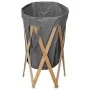 Cesto para colada plegable madera y tela gris de , Cestas para ropa - Ref: Foro24-284228, Precio: 22,20 €, Descuento: %