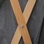 Cesto para colada plegable madera y tela gris de , Cestas para ropa - Ref: Foro24-284228, Precio: 22,20 €, Descuento: %