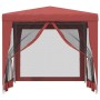 Carpa para fiestas con 4 paredes de malla HDPE rojo 2,5x2,5 m de , Carpas y cenadores - Ref: Foro24-319225, Precio: 80,55 €, ...
