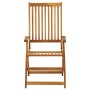 Sillas de jardín reclinables 3 uds madera maciza de acacia de vidaXL, Sillas de jardín - Ref: Foro24-311847, Precio: 200,45 €...