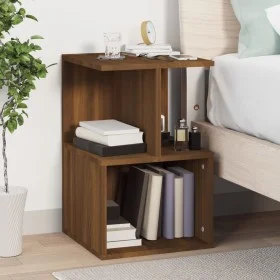 Mesita de noche madera contrachapada marrón roble 35x35x55 cm de , Mesitas de noche - Ref: Foro24-815187, Precio: 38,77 €, De...