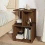 Mesita de noche madera contrachapada marrón roble 35x35x55 cm de , Mesitas de noche - Ref: Foro24-815187, Precio: 38,77 €, De...