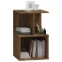 Mesita de noche madera contrachapada marrón roble 35x35x55 cm de , Mesitas de noche - Ref: Foro24-815187, Precio: 38,77 €, De...