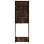 Armario de lavadora color roble ahumado 64x24x190 cm de , Accesorios para lavadoras y secadoras - Ref: Foro24-815951, Precio:...