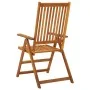 Sillas de jardín reclinables 3 uds madera maciza de acacia de vidaXL, Sillas de jardín - Ref: Foro24-311847, Precio: 196,99 €...