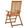 Sillas de jardín reclinables 3 uds madera maciza de acacia de vidaXL, Sillas de jardín - Ref: Foro24-311847, Precio: 200,45 €...