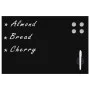 Pizarra magnética de pared negra vidrio 60x40 cm de , Pizarras blancas - Ref: Foro24-30107, Precio: 35,17 €, Descuento: %