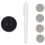 Pizarra magnética de pared negra vidrio 60x40 cm de , Pizarras blancas - Ref: Foro24-30107, Precio: 36,32 €, Descuento: %