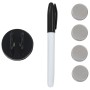 Pizarra magnética de pared blanca vidrio 60x40 cm de , Pizarras blancas - Ref: Foro24-30111, Precio: 36,18 €, Descuento: %