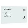 Pizarra magnética de pared blanca vidrio 100x60 cm de , Pizarras blancas - Ref: Foro24-30113, Precio: 69,35 €, Descuento: %