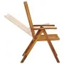 Sillas de jardín reclinables 3 uds madera maciza de acacia de vidaXL, Sillas de jardín - Ref: Foro24-311847, Precio: 196,99 €...